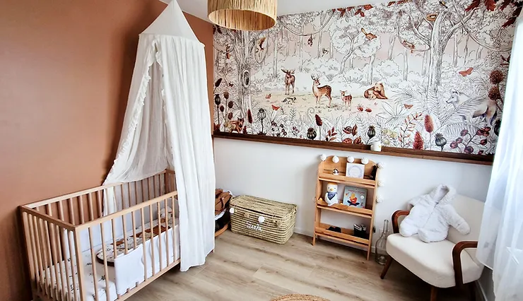 La Muse Epure Decorateur Interieur Guipavas Ne Chambre De Bebe Sur Le Theme De La Foret