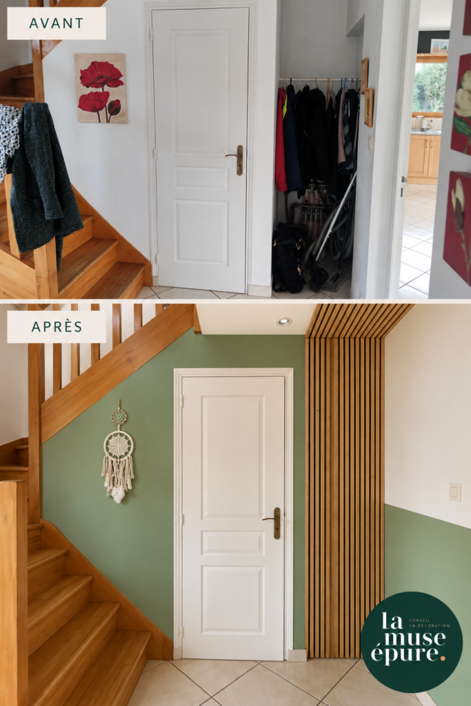 La Muse Epure Decorateur Interieur Guipavas Avant Apres Couloir 1